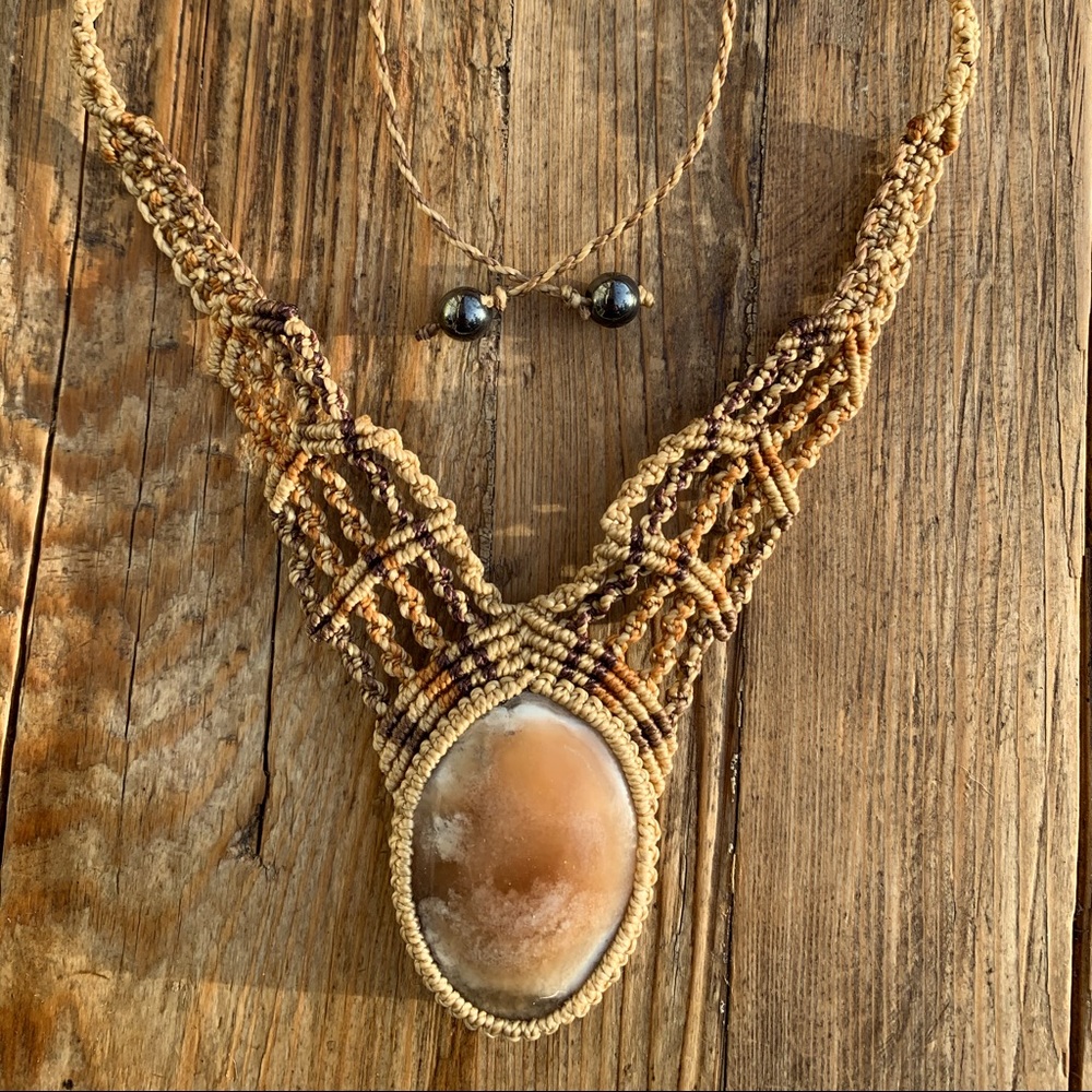 NWOT Amazing Bohemian One Of A Kind Semi-Precious Stone Choker